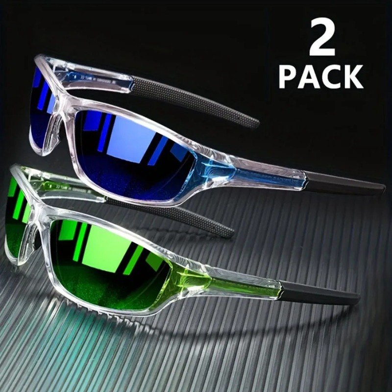 Fishing Sunglasses Polarized - 1/2PCS Sports Sunglasses for Men Lightweight