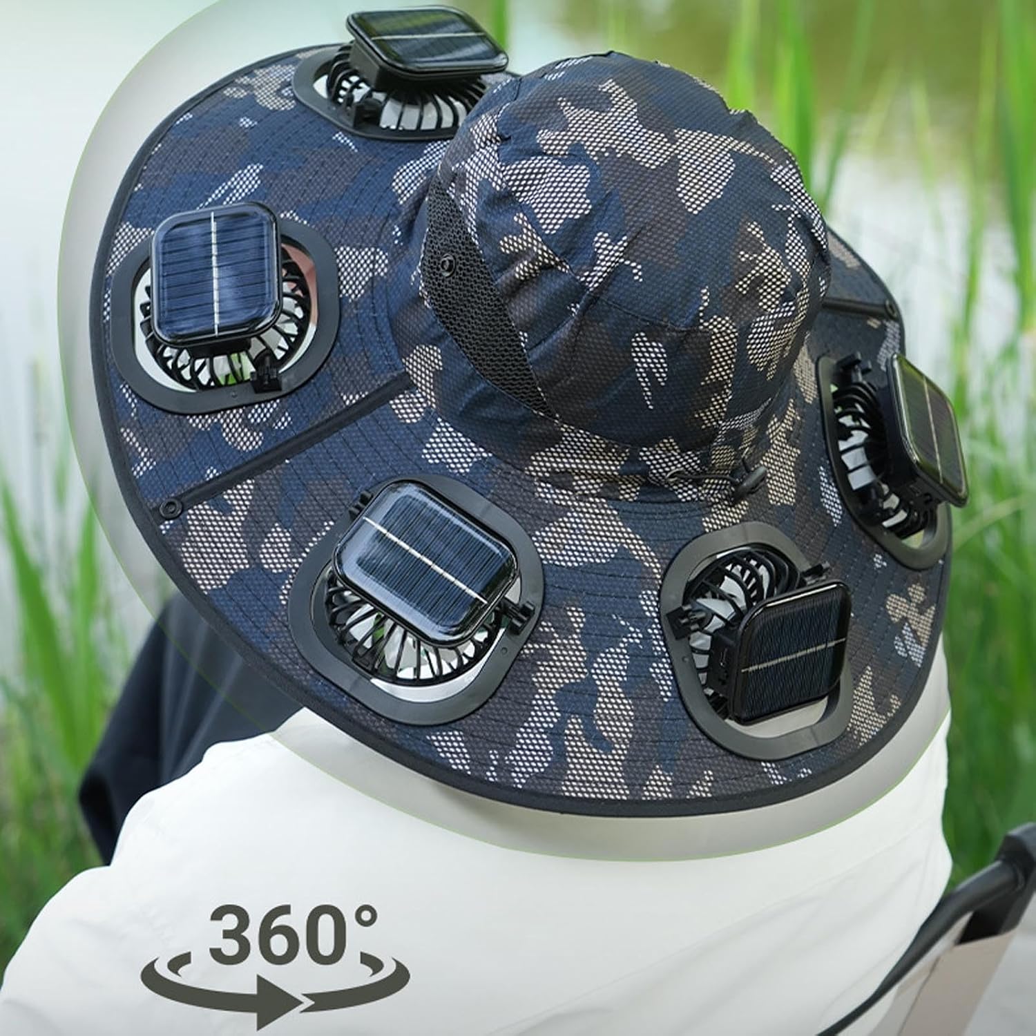 2026 Hot Summer 6 Fans Visor C - Fishing Hat ulasan dan harga