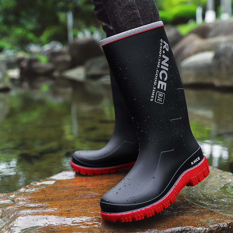 Men's outdoor rain shoes High‑ - Fishing Boots ulasan dan harga