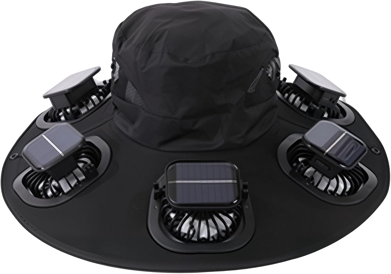 Hot 6 Fans Solar Fan Hat Breat - Fishing Hat ulasan dan harga