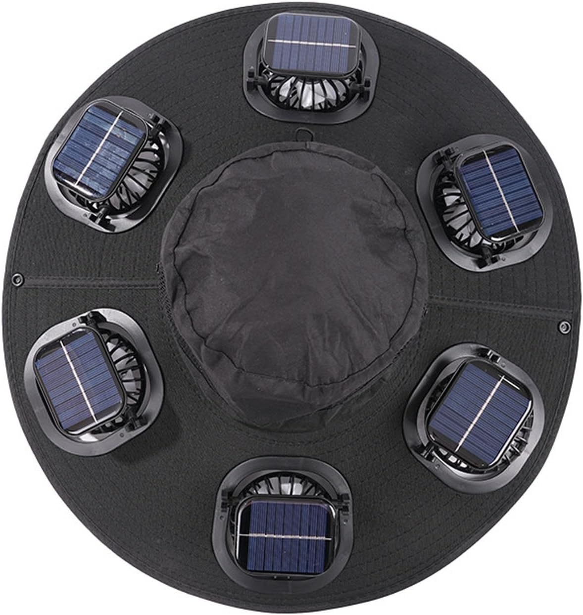 Hot 6 Fans Solar Fan Hat Breat - Fishing Hat ulasan dan harga