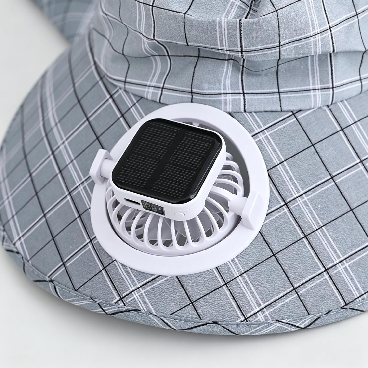 1PC Solar Power Neck Guard Fan - Fishing Hat ulasan dan harga