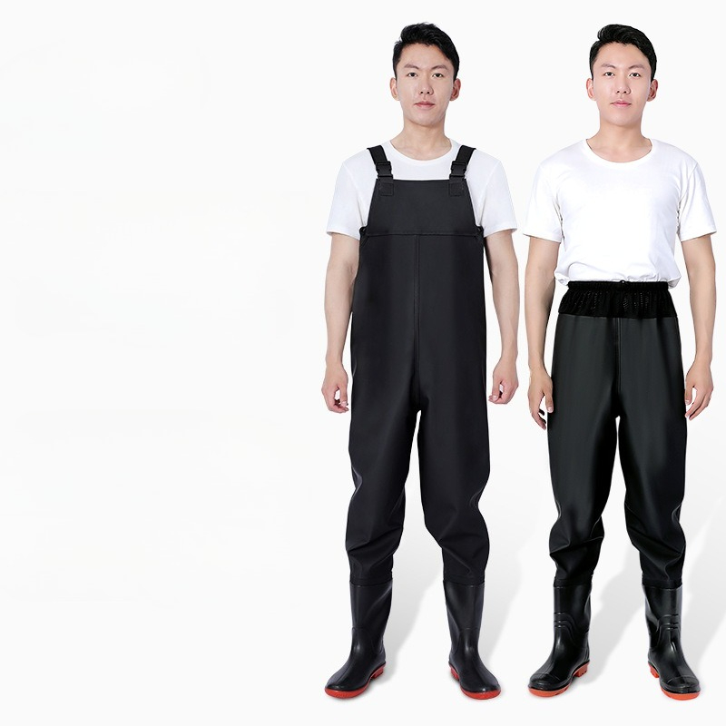 PVC Chest Waders with Boots Wa - Fishing Waders ulasan dan harga