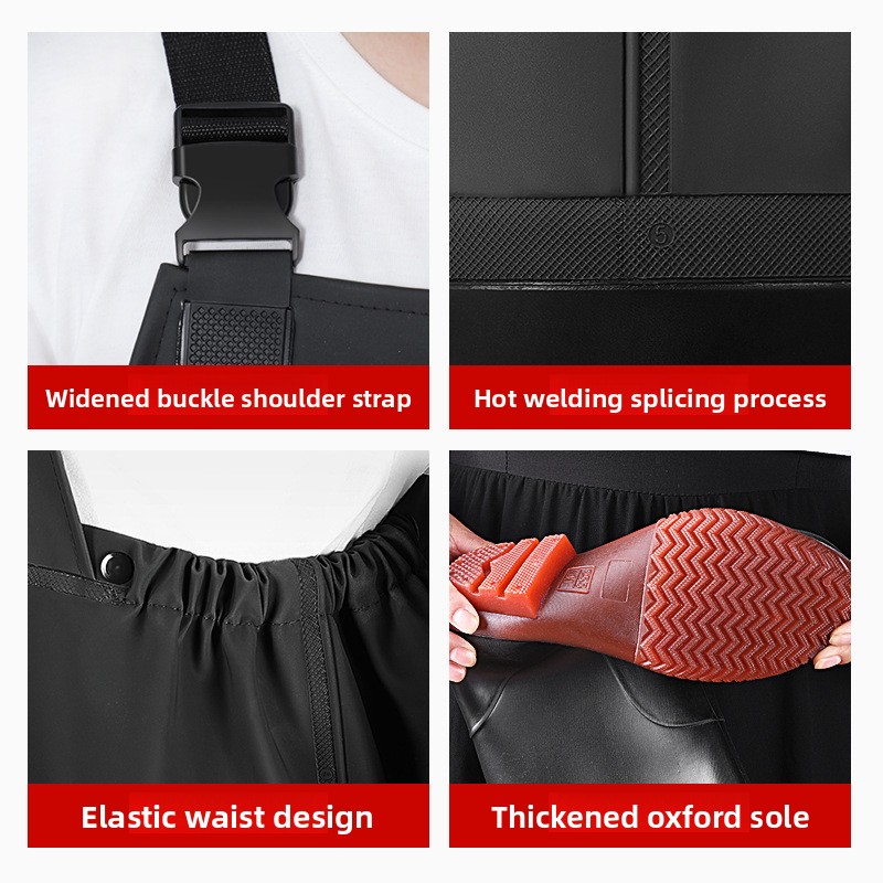PVC Chest Waders with Boots Wa - Fishing Waders ulasan dan harga