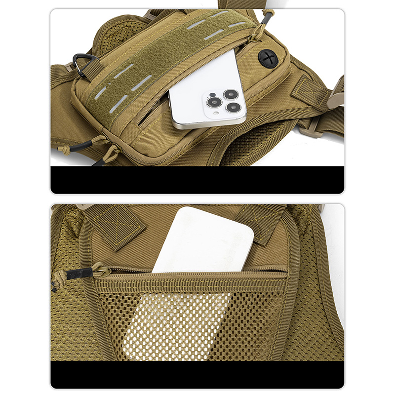 Tactical Front Chest Rig Bag V - Fishing Backpack ulasan dan harga