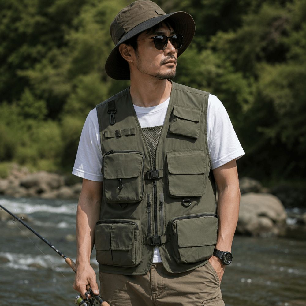 Casual Waterproof Fishing Vest - Fishing Vest ulasan dan harga