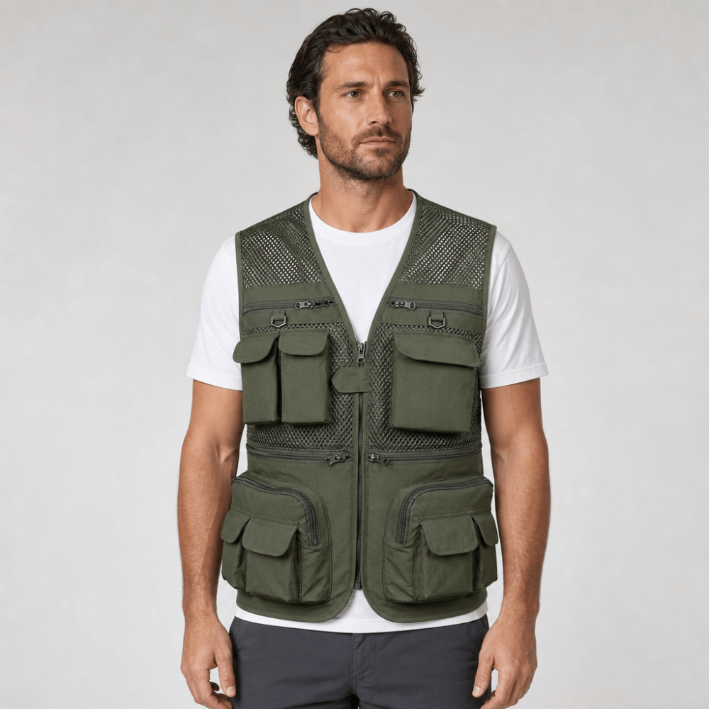 Durable with 16 Pockets Fishin - Fishing Vest ulasan dan harga