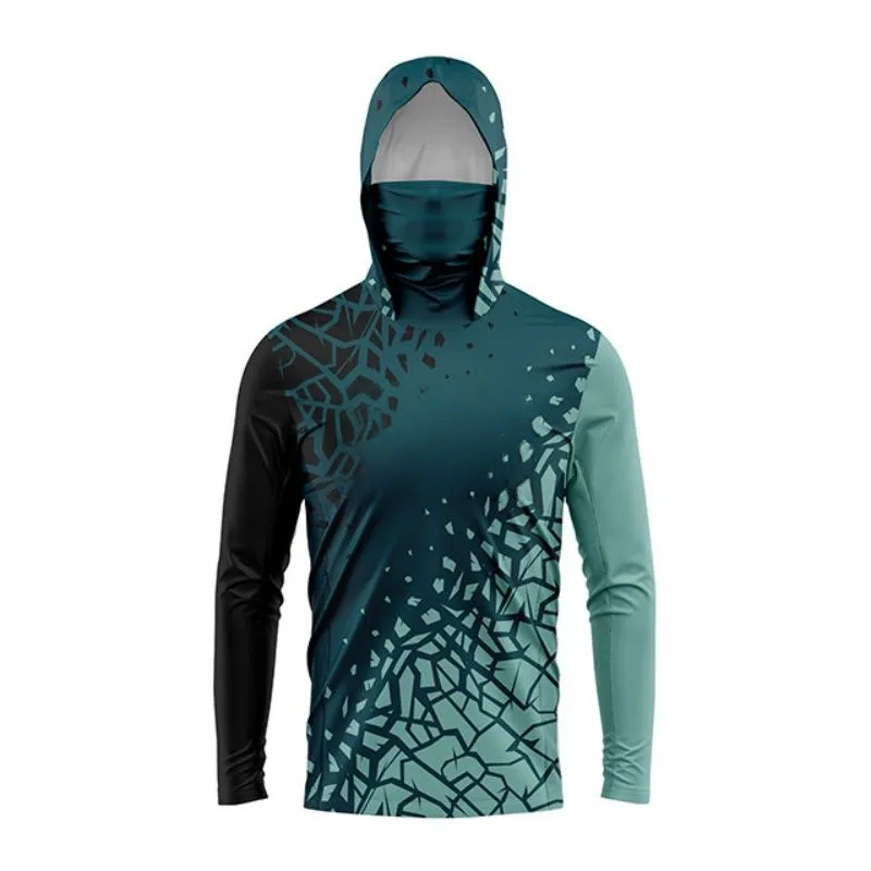 MALFC Hood Fishing Shirt Fishi - Fishing Shirt Uv Protection ulasan dan harga
