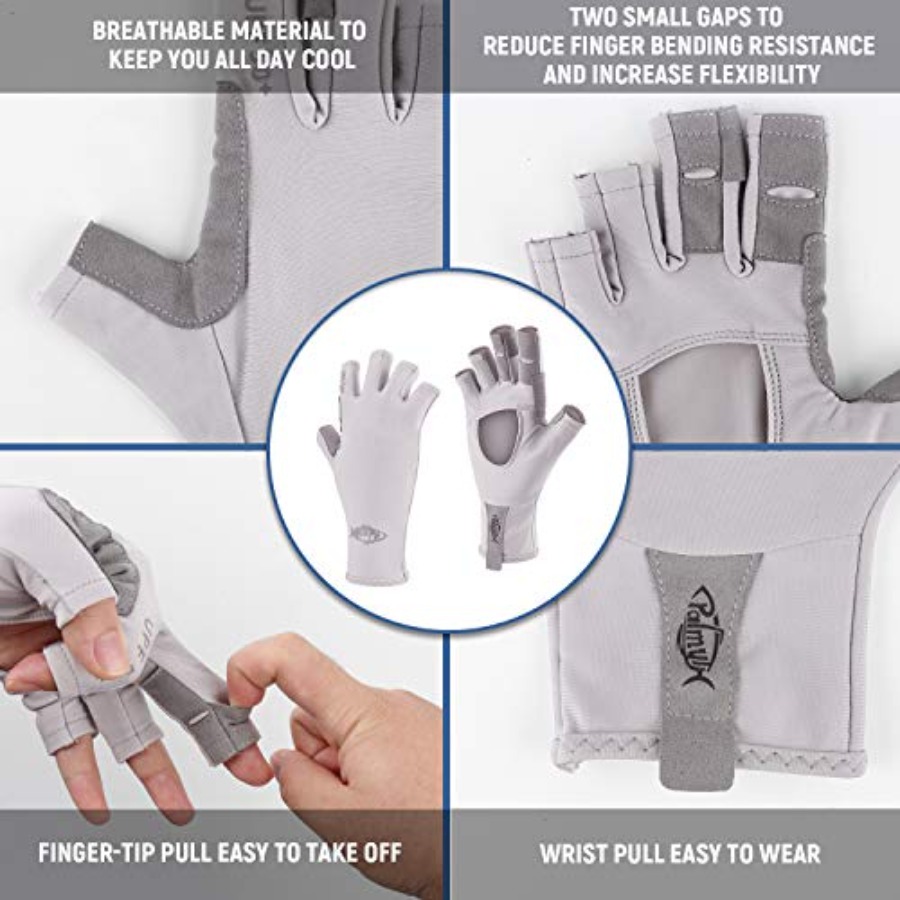 UV Protection Fishing Fingerle - Fishing Gloves ulasan dan harga